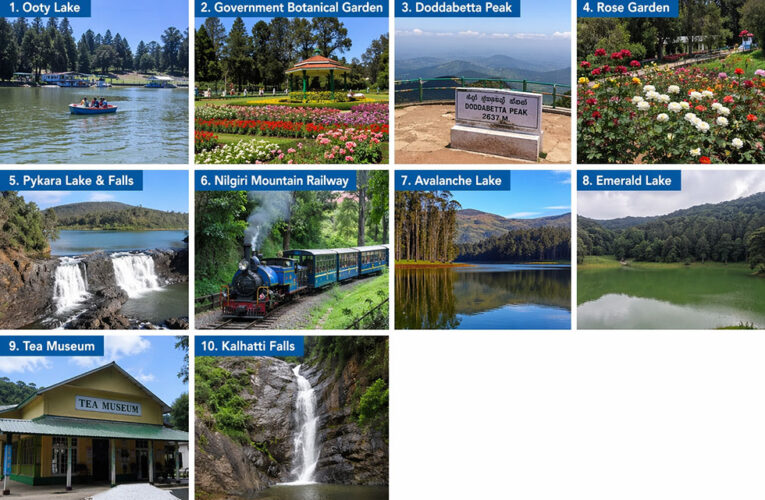 Ooty Tourist Places in Tamil – ஊட்டியில் பார்க்க வேண்டிய முக்கிய 10 இடங்கள்